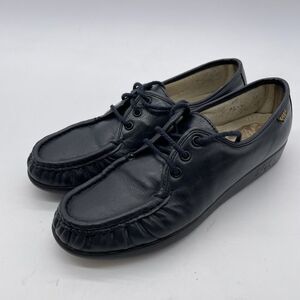 SAS Tripad Comfort Womens Navy Blue Loafers Slip-on Shoes Size 8 N Hand Sewn USA